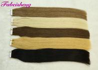 बालों के विस्तार में 100% रेमी टेप 16 &amp;#39;से 26 &quot;लांग 1 बी ब्लैक लाइट गोरा रंग